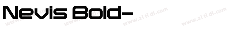 Nevis Bold字体转换